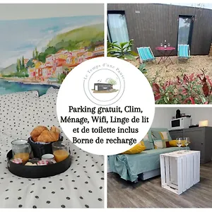 Maison d'hôtes Le Temps D Pause - Indépendant Climatisé Jusqu à 4 Personnes Avec Vue Sur Le Beaujolais - Borne Recharge Véhicule électrique, Montmerle-sur-Saone